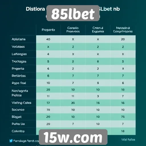 Comparativo entre 85lbet e concorrentes no mercado de apostas